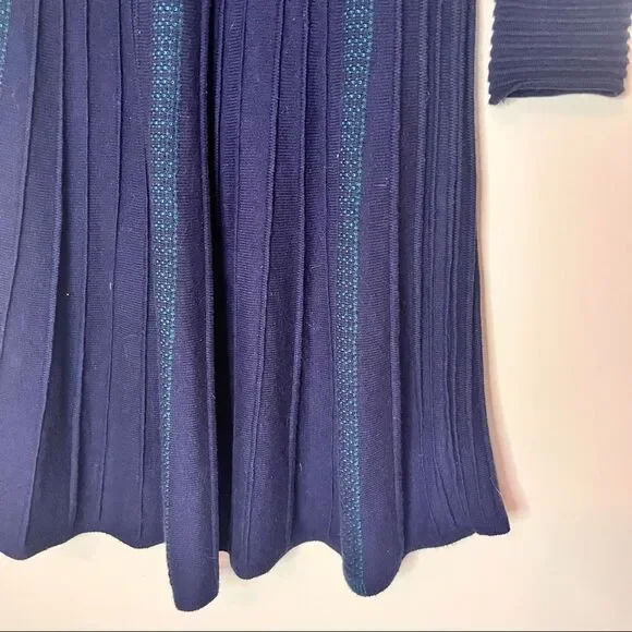 Max Studio V-Neck A Line Sweater Dress - Picture 7 of 8